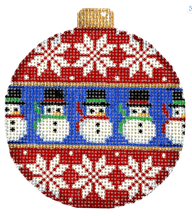 AT CT1849 - Flake/Snowman Ball Ornament