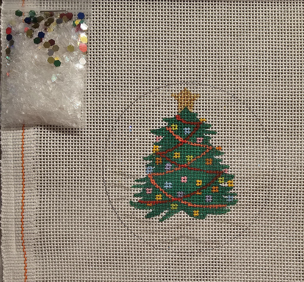XMD-15 Christmas Ornament w/Clear Dome Cover & Confetti