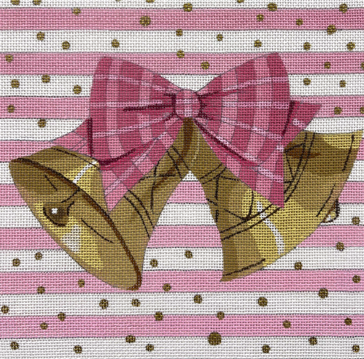4736 Bells with Pink Stripes