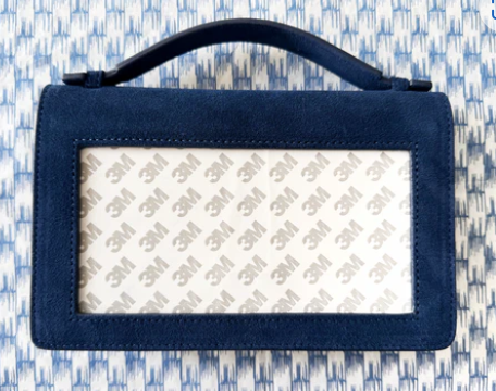 The Everyday Clutch - Navy Suede