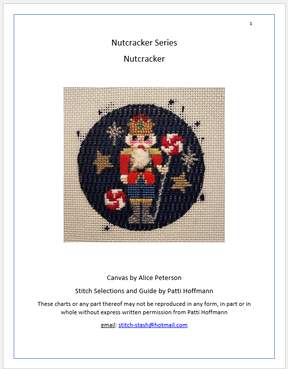 Nutcracker Stitch Guide and Thread Kit