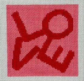 KCD1606RP Pink and Red Love Canvas