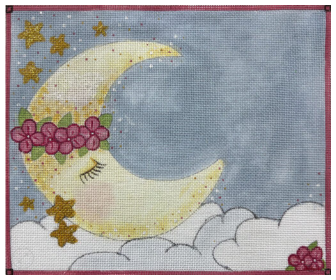 3795 Sleeping Moon – Girl Birth Announcement