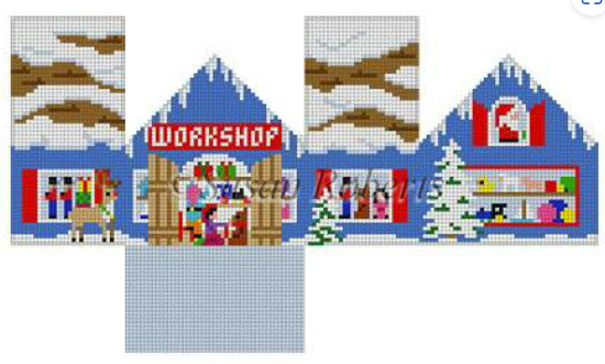 5502-18 Santa’s Workshop mini house
