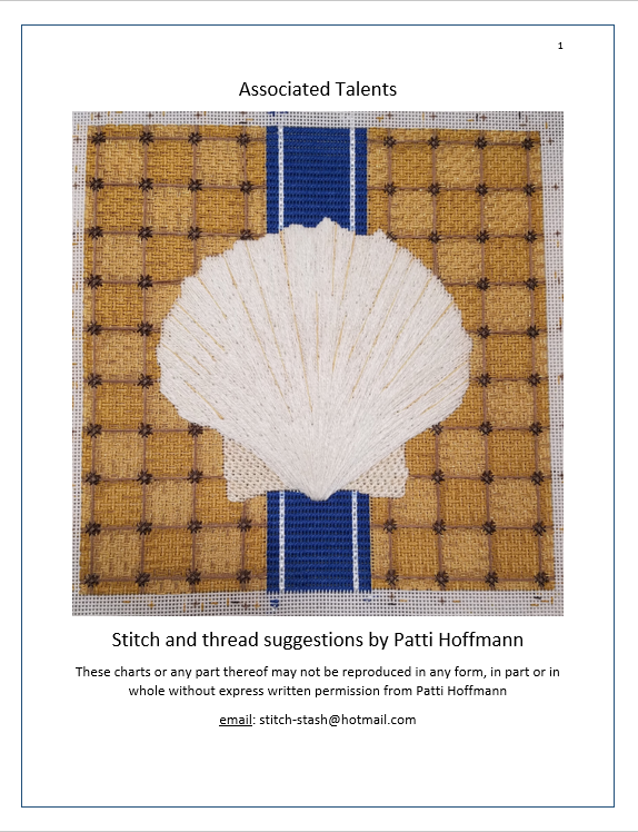 Associated Talents Shell - stitch guide and thread kit