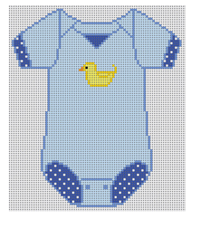 XO-183B Baby Onesie - Blue with Duck