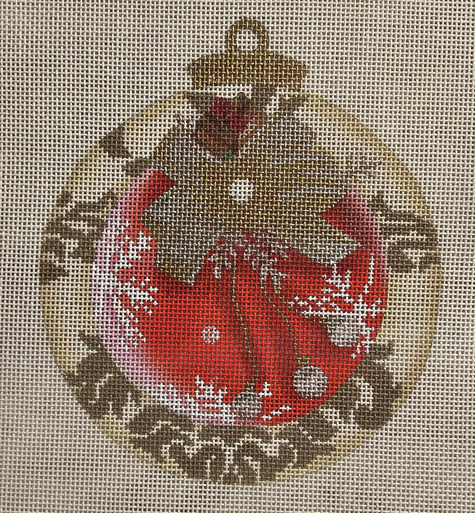 CO104B Gold and Red Ornament