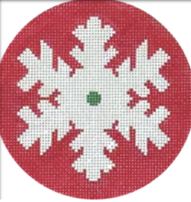 SF08 Simple Snowflake, Red