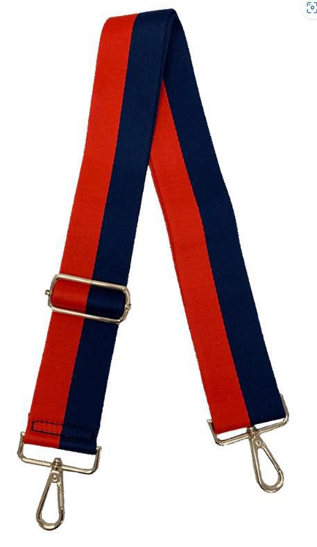 2" Game Day Bag Straps-Red/Navy