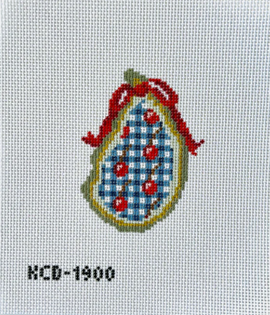 KCD1900 Gingham Cherries Gilded Oyster