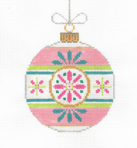 XO-222E Retro Glass Round Ornament