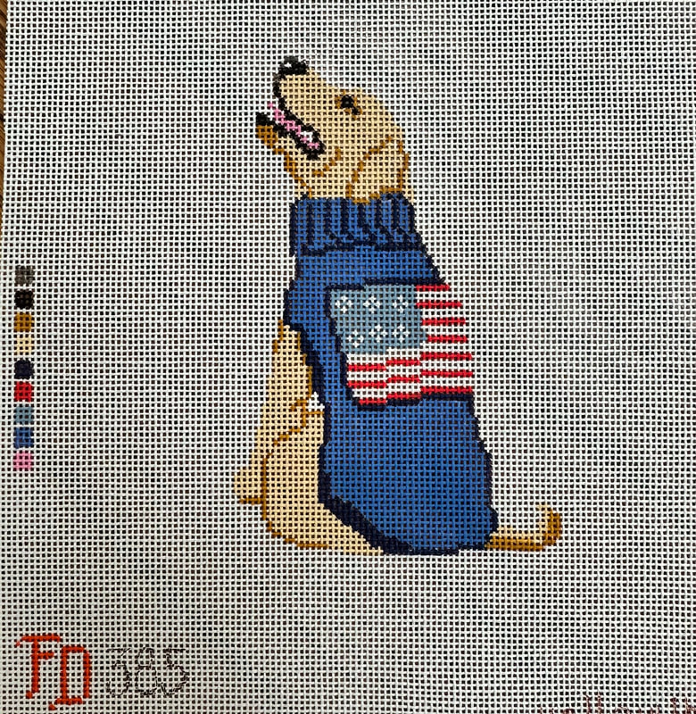 FD385 Yellow Lab with Sweater