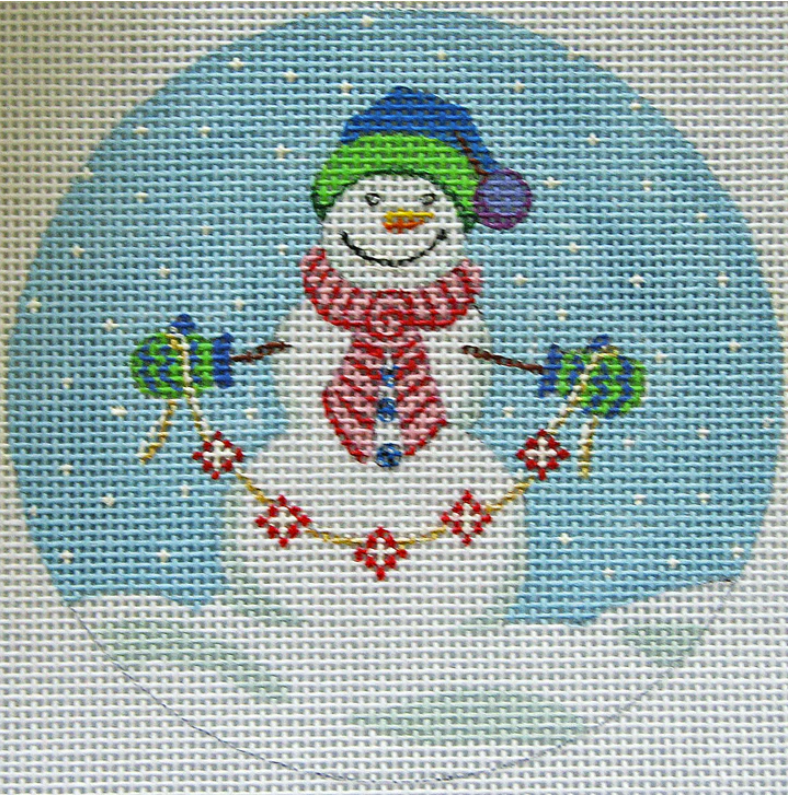 PLD-653 Snowman with Garland Ornament