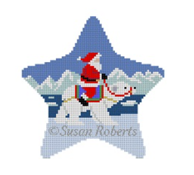 5755 Star, Santa On Polar Bear