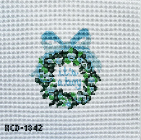 KCD1842 It's a Boy Wreath