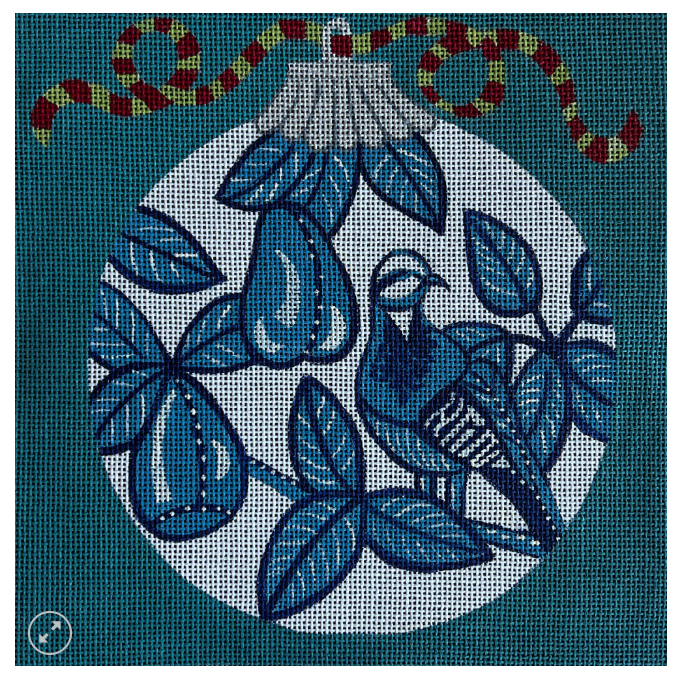 4634 Ornament with Blue Floral