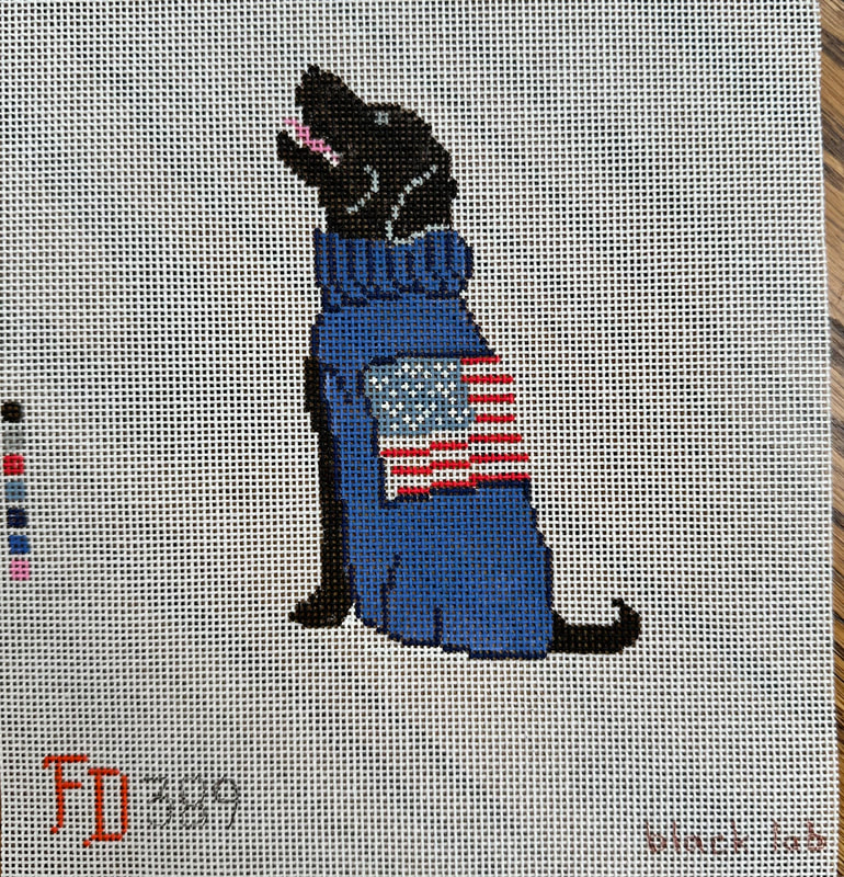 FD389 Black Lab with Sweater