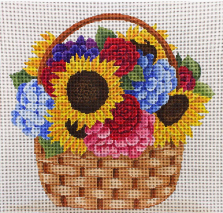 SA-PL40 Basket of Summer Flowers