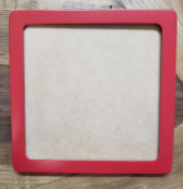 3x3 Square Frame Red