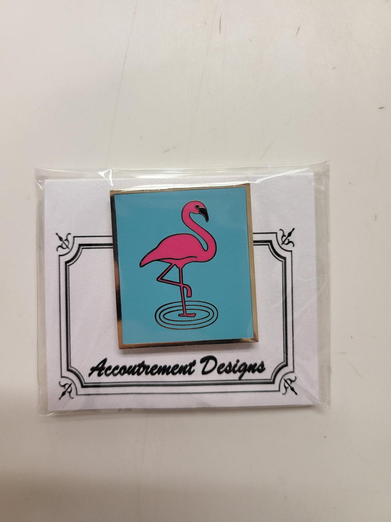 Pink flamingo magnet