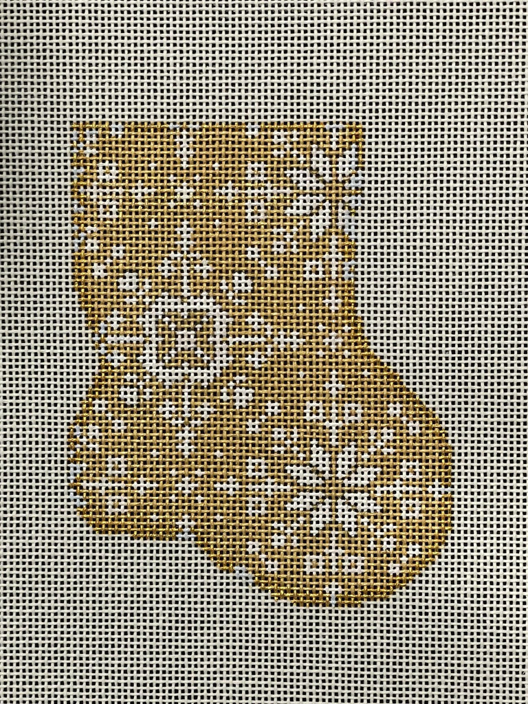 CT-1919 GL Snowflake Gold Mini Sock