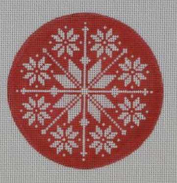 NOR02 Red/White Snowflake