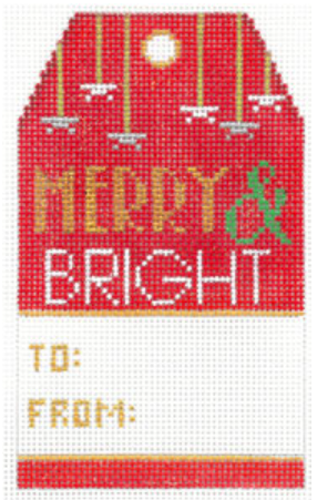 XO-198D Gift Tag - Merry and Bright