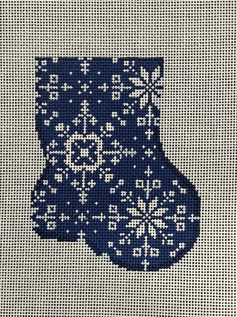 CT-1919N Snowflake Blue Mini Sock