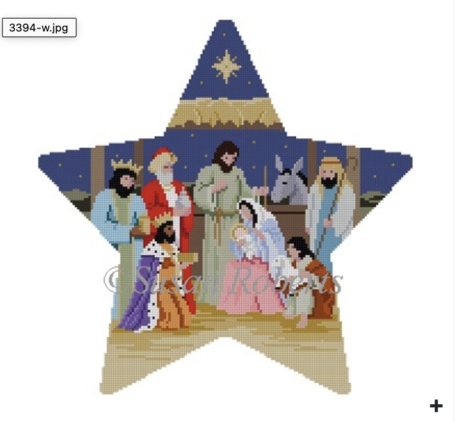 3395 Star Tree Topper Nativity