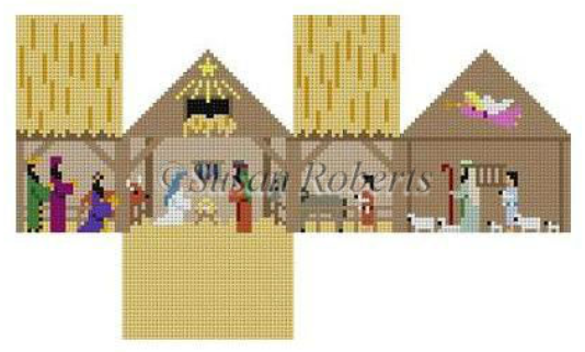 5501-18 Nativity mini house