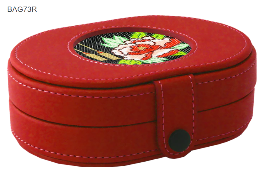 Magnetic needle case - red