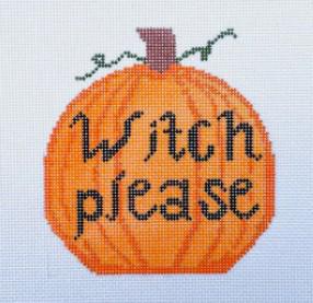 KCD1579 Witch Please Pumpkin Canvas