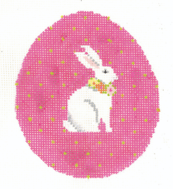KC-KEA48-18 Fuchsia Pin-Dot Bunny Egg