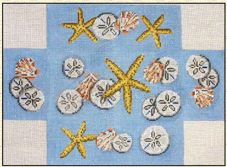 2155 Starfish, Shells and Sand Dollars Brick Cover