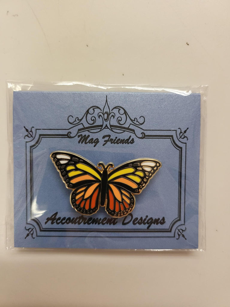 butterfly in orange magnet